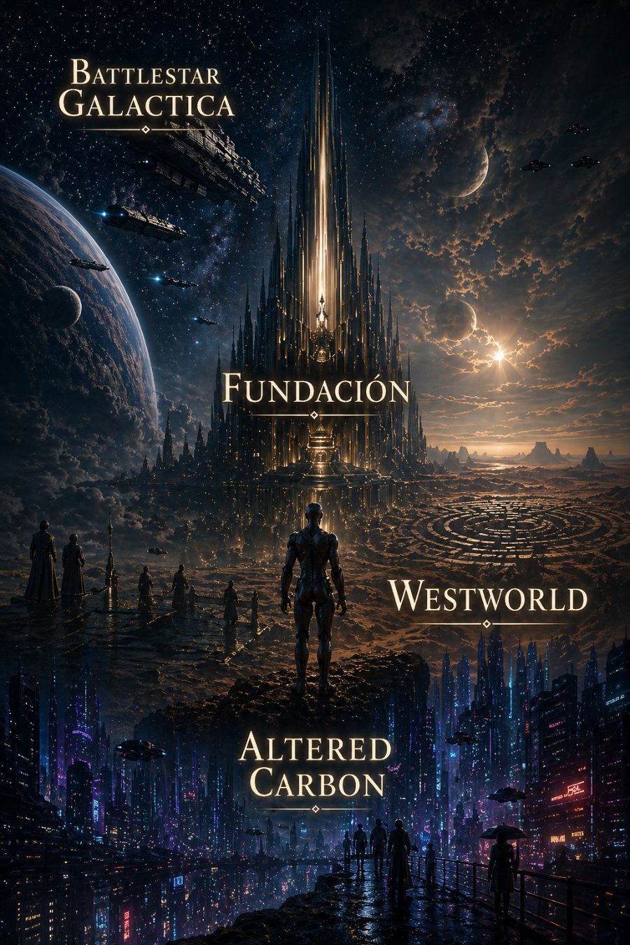 Las mejores series de ciencia ficción de los últimos años: Galáctica, Fundación, Westworld y Altered Carbon